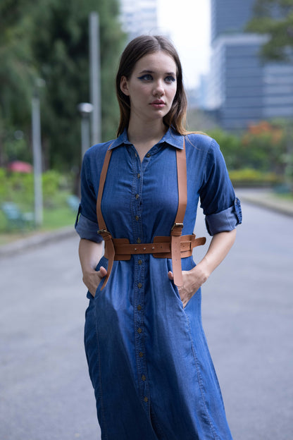 All-Day Denim Shirt Dress