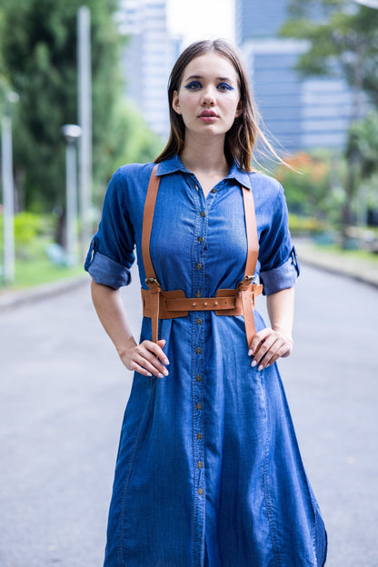 All-Day Denim Shirt Dress